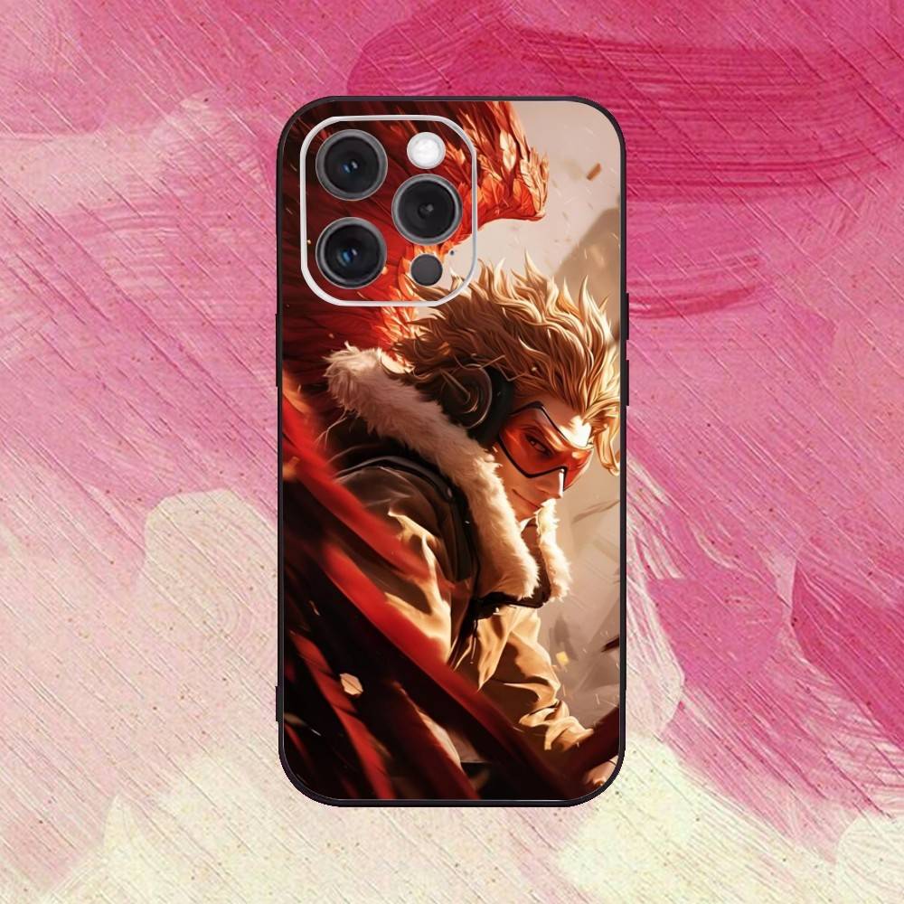Чехол для телефона M-My Hero Hawks Для iPhone17,16,15,14,13,12,11 Plus,Pro Max Мягкий черный чехол