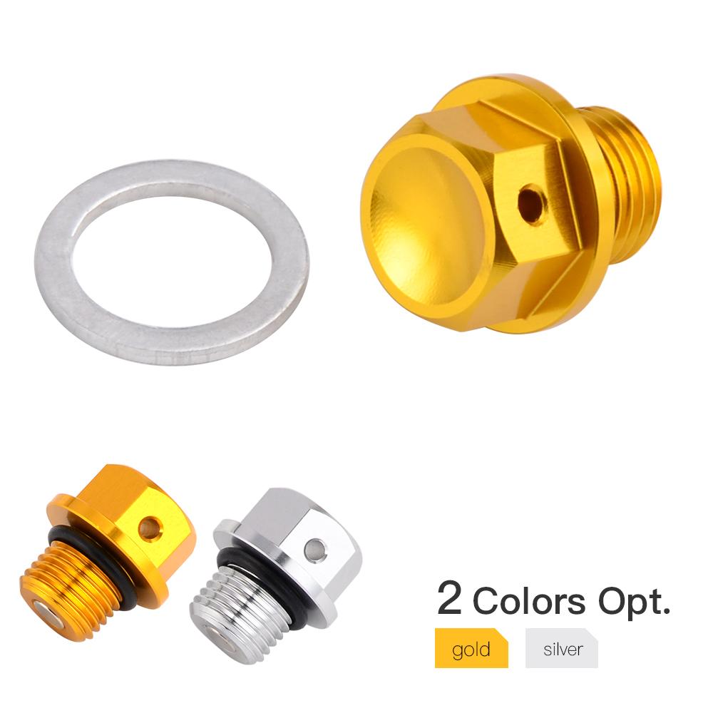 NICECNC M12xP1.25 Magnetic Oil Drain Plug Bolt For Suzuki RM 125 250 250Z Z250 DR Z70 Z100 Z250 Z400S Z400E Z400SM DRZ 400S 400E Oil Drain Plugs 3