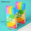1 Pcs Rainbow Eraser Pencil Eraser Stationery Soft 2b Eraser Suitable For Office And School