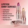 Блестящая помада, питательная, шелковистая, с тонким блеском, перламутровая текстура помады, легкая, долговечная, водостойкая помада, макияж для женщин