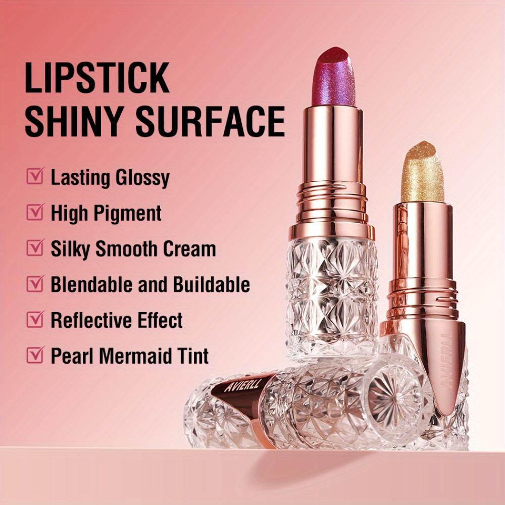 Блестящая помада, питательная, шелковистая, с тонким блеском, перламутровая текстура помады, легкая, долговечная, водостойкая помада, макияж для женщин