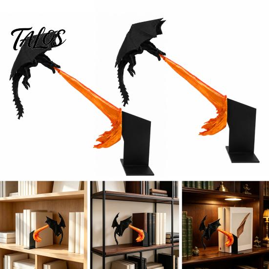 Фигурка Огнедышащего Дракона для Украшения Стола Книжной Полки, 3D Печатный Дракон, Фэнтези Летающие Коллекционные Предметы Тематические Украшения Скульптура Дом