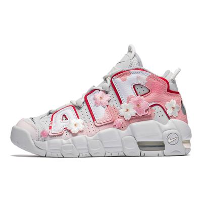 Кроссовки Air More Uptempo Mid top Винтажные Баскетбольные Кроссовки GS Розовые FD0022-001(КомандаБ-воздух)