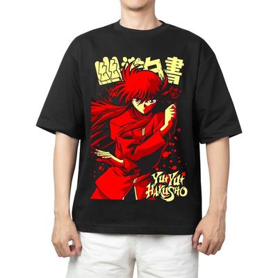 Аниме Yu Yu Hakusho Курама Футболка Размер S - 5XL Подарок Друзьям Унисекс Футболка
