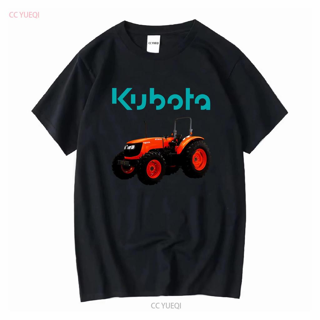 Мужская черная футболка с логотипом трактора Kubota, размер от S до 3XL, винтажная, стильная, повседневная, дизайнерская одежда, мягкая