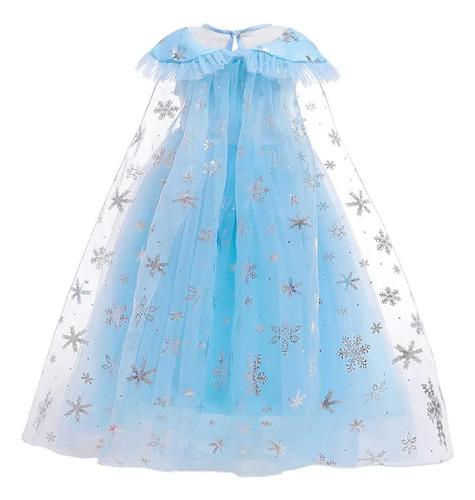Girls Frozen Elsa Princess Dress Halloween Costume Christm