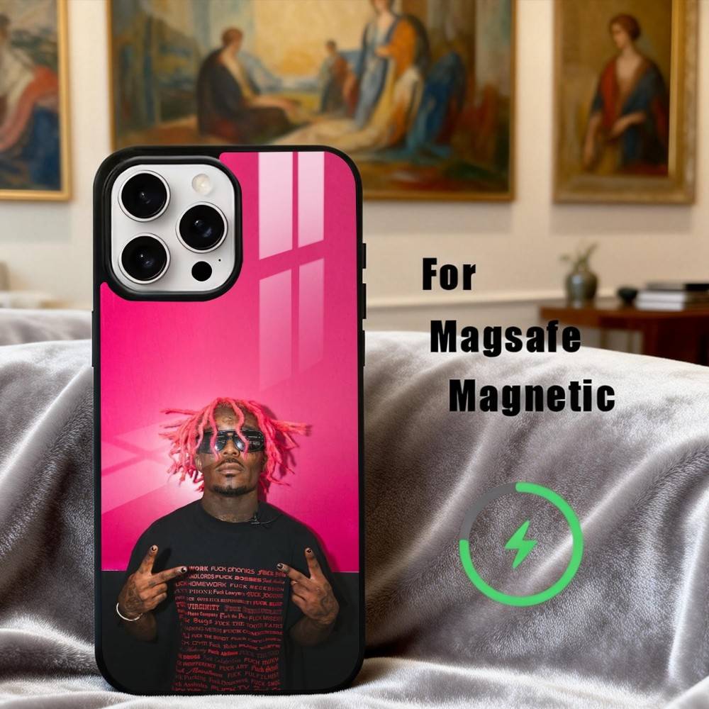 L-Lil U-Uzi-I Талантливый V-Vert Чехол для телефона для iPhone17,16,15,14,13,12,11 Plus,Pro Max Магнитный для Magsafe Беспроводная зарядка