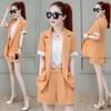 Women's Fashion Office Suit Spring Summer Coat Crop Shorts Three Piece Sets High End Professional Clothes Women