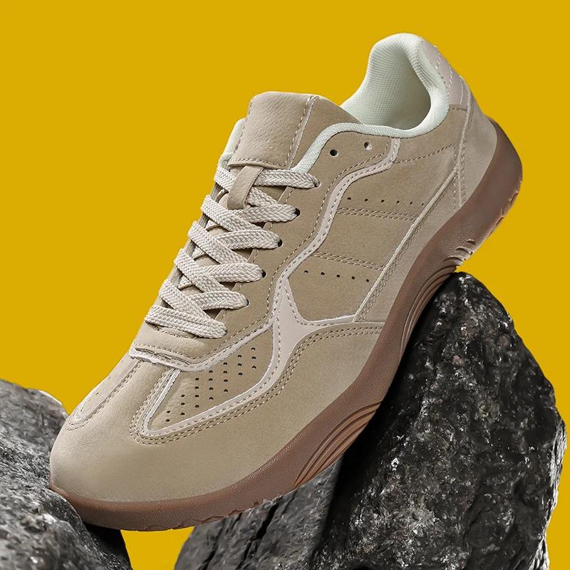 Flats Unisex Wider Shoes Breathable Cow Suede Leather Soft Zero Drop Sole Casual Sneake Men Barefoot Wide-toed Shoes Zapatillas