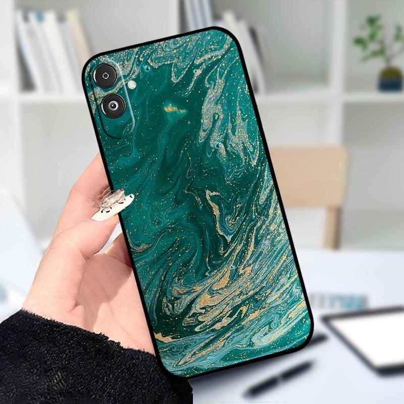 Для Samsung F14 M14 5G Мягкий чехол Модный принт Черный Силиконовый TPU Чехол для телефона Для Samsung Galaxy A14 4G 5G Ударопрочные чехлы