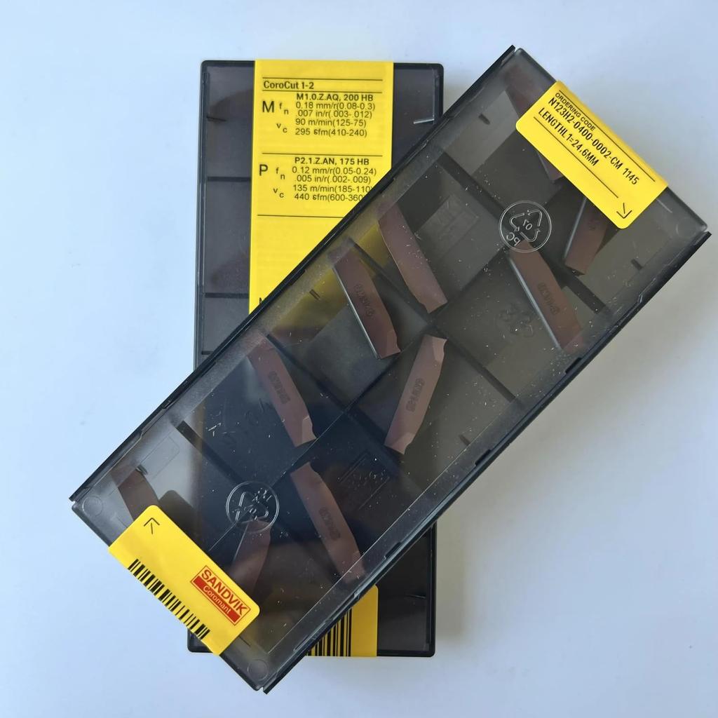 Original Sandvik / N123H2-0400-0002-CM 1145 CNC Lathe Carbide Blade 10 PCS