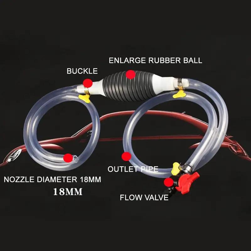 Manual Fuel Transfer Pump for Diesel Siphon Pump with Hose for Fuel Oil Transfer