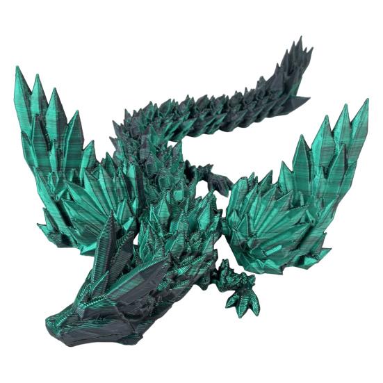 3D-печатная фигурка летающего дракона с подвижными суставами, красочная фигурка дракона, шарнирная модель крылатого дракона, игрушка-фиджет, настольное украшение, орнамент