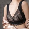 Женский кружевной бесшовный цельный цельный бюстгальтер большого размера с фиксированной чашкой, сексуальный без стального кольца, красивый дышащий комфортный бюстгальтер со сборками на спине