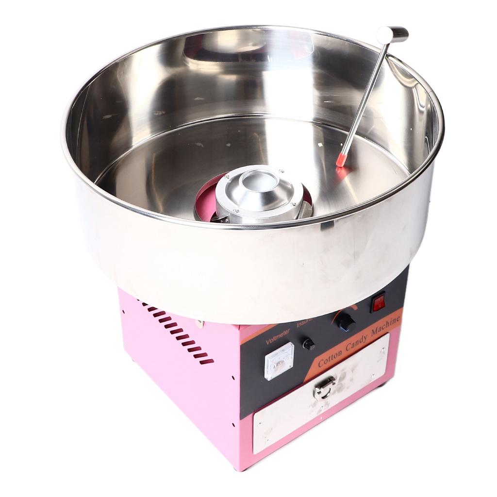 Электрическая машина для производства сахарной ваты, автоматическая коммерческая машина для производства сахарной ваты с чашей из нержавеющей стали