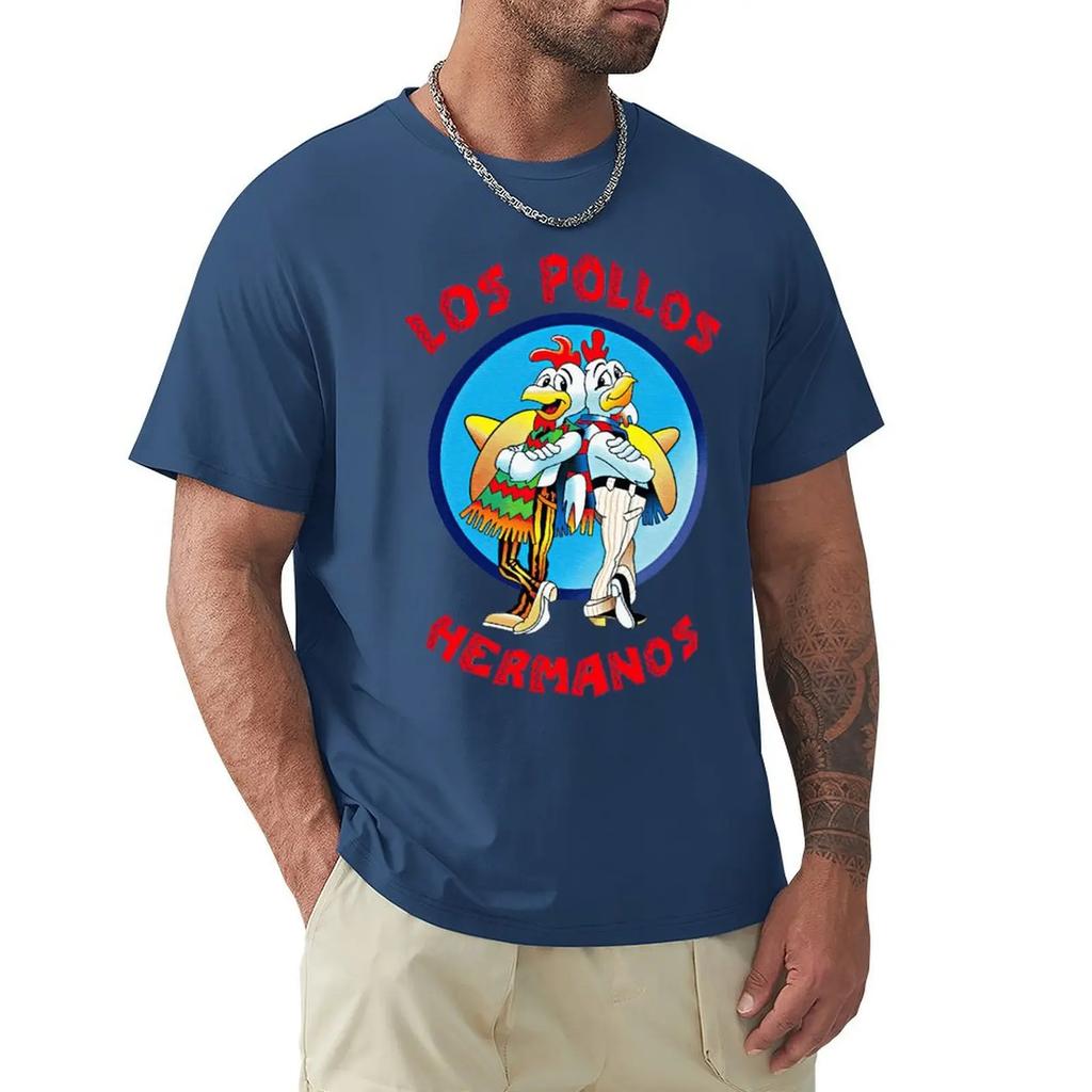 Los Pollos Hermanos Cool And Funny Short Sleeved Casual Fashion Cotton T-shirt Tee Shirts