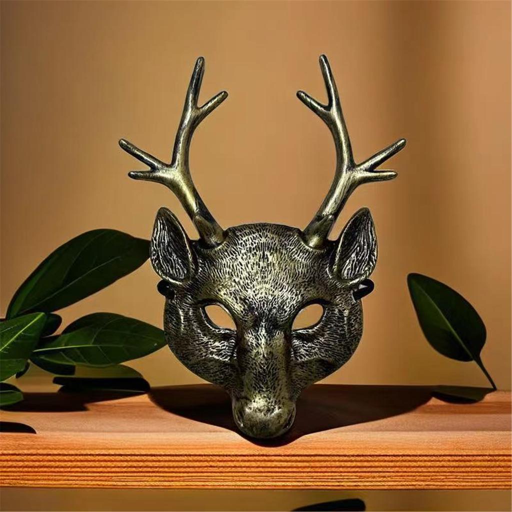 Deer Mask For Kids Adults Festival Party, Halloween Deer Cosplay Mask Deer Head Mask Halloween Deer Costume