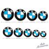 2Pcs 25mm 40mm 55mm 60mm Car Wheel Hub Cap Center Sticker DIY Emblem Badge Decorate Decal For BMW M Power I3 F15 F16 G20 E34 E36