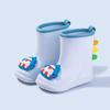 Kids' Summer Rain Boots In Yellow Duck Design for Outdoor Fun. Cute Water Shoes for Boys and Girls In Small and Medium Sizes.