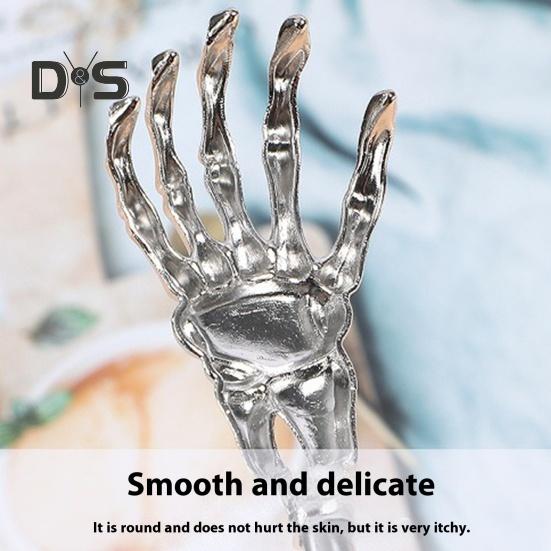 Раздвижная металлическая чесалка для спины с резиновыми ручками, портативный телескопический массажер для спины, инструмент для снятия зуда кожи, наполнитель для чулок для мужчин, женщин и детей