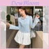 T Shirt Women Oversize Blue Neck Pure Cotton Casual For Spring