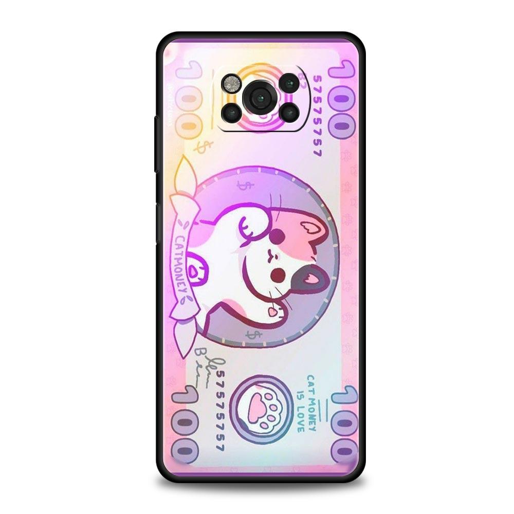 Мультяшный Чехол-Бампер для Телефона для Xiaomi Poco F7 Ultra F6 F5 F4 F3 X6 X5 X4 X3 NFC C51 C55 M4 GT 5G Мягкий ТПУ Чехол Fundas Capas