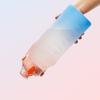 2L Large Capacity Water Bottle with Straw Plastic Gradient Color Water Cups High Quality Drinking Kettle Outdoor Sports Bottle