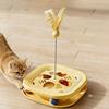 Интерактивный лабиринт для кошек с треком и шариками, коробка с перьями, развивающая игрушка, дразнилка-палочка для кошек, многофункциональная игрушка-головоломка