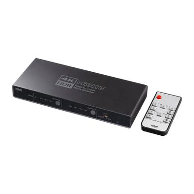 Матричный HDMI-коммутатор Sanwa Supply 2 с цифровым выходом (4 входа, выходы) 4K/HDR/оптический SW-HDR42H