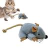 Реалистичная игрушка-мышь для кошек, реалистичный подвижный хвост со звуком, интерактивные игрушки для котят, для домашних кошек, игра-охота, товары для домашних животных