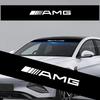 Car Front Windshield Stickers Front and Rear Decorative Emblem For Mercedes Benz AMG W212 W205 W246 W177 W176 W213 GLC GLE GLS ML Welcome Laser Lamp