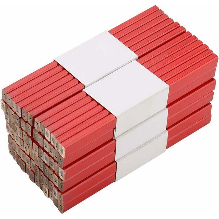 72 шт. Восьмигранный красный карандаш плотника Деревянный карандаш для плотников Карандаш плотника с твердым грифелем YYV