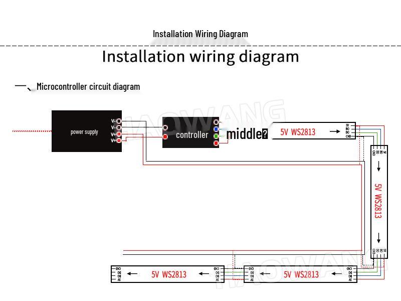 Светодиодная лента WS2813 Dream Color 5050 RGB со встроенным IC-драйвером и возобновлением после точки обрыва, DC5V