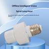 Умный голосовой выключатель для лампочки Оффлайн Универсальное голосовое управление Бытовой выключатель для лампочки Цоколь E27
