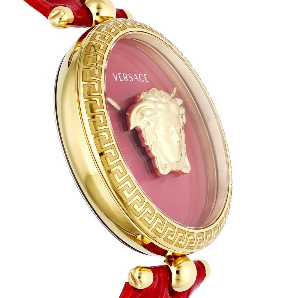 Часы Palazzo Empire Красный циферблат Нержавеющая сталь Сапфировое стекло Кварцевые 39MM Швейцарские часы VECO02622 [Versace] Женские [Товар]