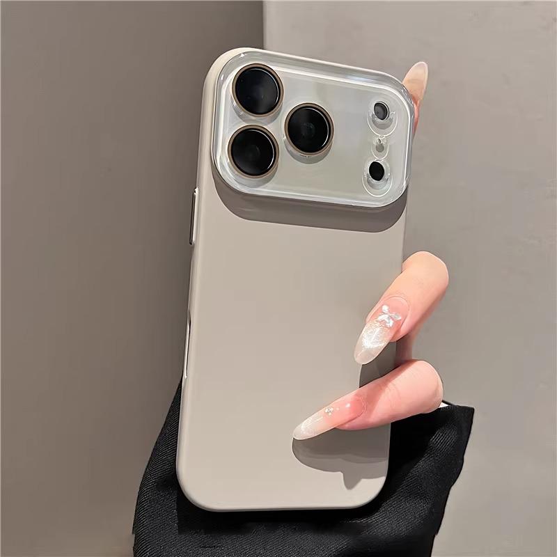 Роскошный Стеклянный Чехол-Окно для Телефона iPhone 17 16 Pro Max Жесткие Чехлы для iPhone 17 15 14 13 Pro Max Защитная Крышка для Камеры