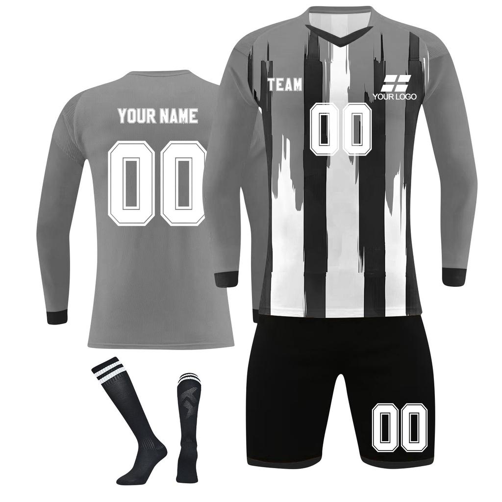 Комплект персонализированных рубашек для мужчин и девочек с именем и номером, футбольные майки на заказ для мальчиков, тренировочный костюм