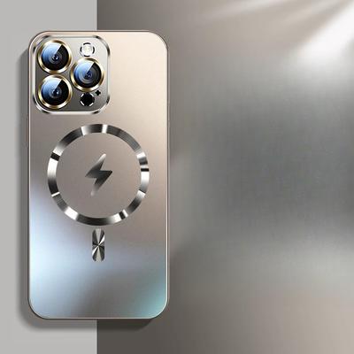 Подходит для iPhone16Promax, чехол для мобильного телефона, беспроводная зарядка Lightning и магнитная присоска, чехол Apple 15 с полным набором защитных матовых чехлов AG