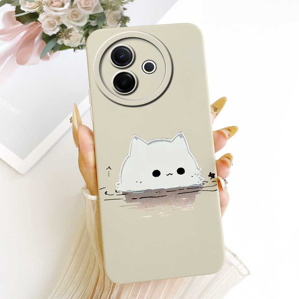 Чехол для Vivo Y39 5G V2443 V2436 с рисунком кошки и кролика, силиконовый мягкий чехол для телефона Vivo Y39 Y 39 Y300i Y 300i