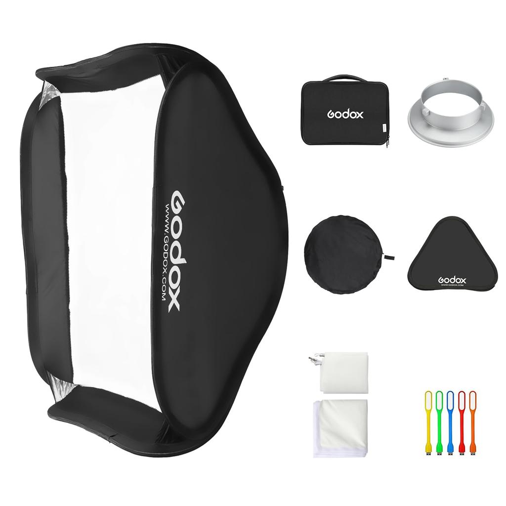 GODOX Softbox Bowens Mount Monoblock for Strobe Photography Foldable Studio Photography Portrait Photography LED Video Light Studio Photography