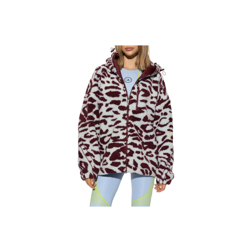 Adidas Куртка с капюшоном и принтом животных на молнии, женская многоцветная IW3841