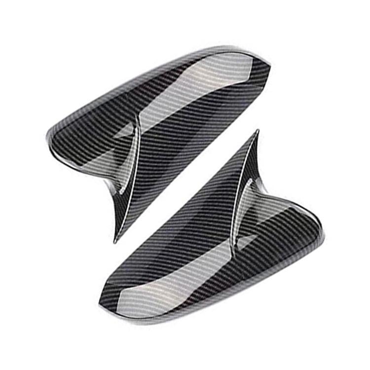 Carbon Fiber Pattern Rearview Mirror Cover for 2016-2021 Tenth-Gen Civic - Glossy Black