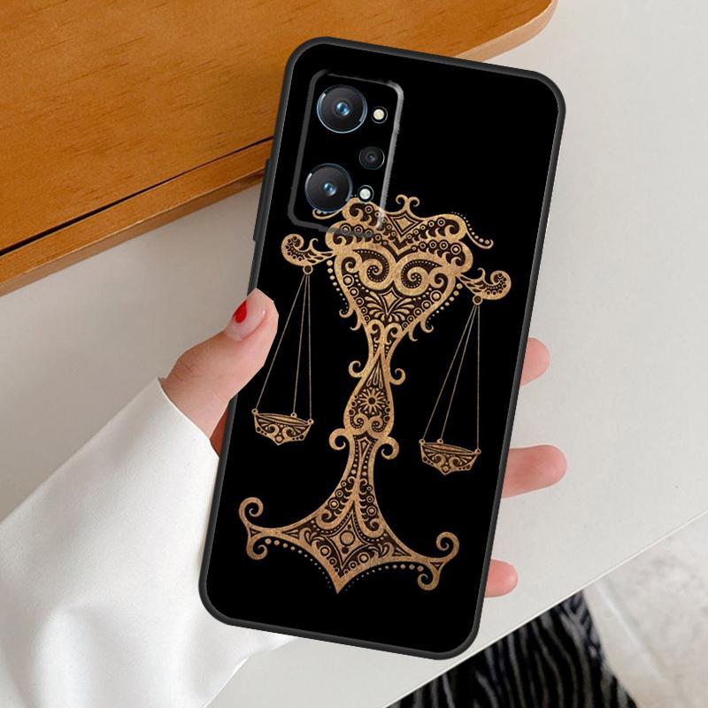 Знаки Зодиака Для Чехла Realme C67 C55 C53 C51 C35 C33 C31 C30 C25s C21Y GT Neo 6 GT5 9 10 11 12 Pro Plus