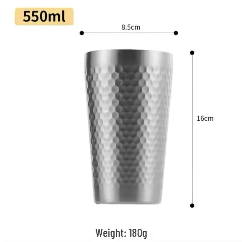 Changqi 304 Stainless Steel Double-Layer Insulated Beer Mug