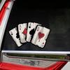 15x10cm Poker Spades A Pattern Motorcycle Decals Motocross Fuel Tank Racer Body Car Windows Decoration Playing Card Stickers