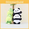 Cartoon Adorable Plush Bamboo Shoot Panda Keychain Cute Gift For Couples And Friends