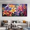 Abstract Beautiful Flowers Garden Canvas Painting Wall Art Lily Red Yellow Poppy Field Posters Prints for Living Room Decor