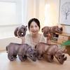 Simulated Animal Rhino Doll Plush Toy Calf Doll Children's Soothing Rag Doll Male Birthday Gift