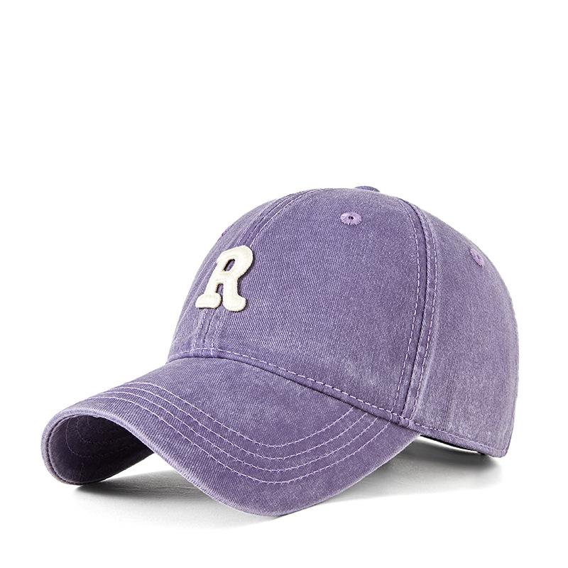 New Retro Old-washed Letters Embroidered Baseball Cap Men and Women with Duck Tongue Hats