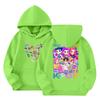 Child Fashion Lightweight Long Sleeve Pullover With Pockets  Print Hoodie